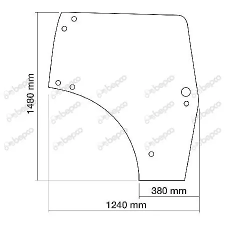 Cena promocyjna Szyba drzwi lewa New Holland 87560786