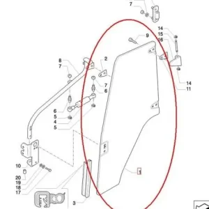 Szyba drzwi lewych wygięta przyciemniana 87302769.03 Dodaj do koszyka