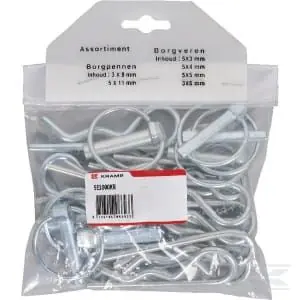 Popularny Zestaw zawleczek składanych i typu R mały SE1000