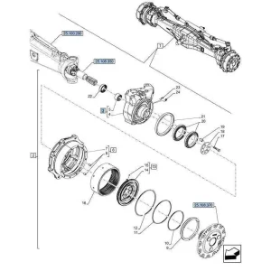 Zwrotna prawa New Holland T5 CASE Farmall JX 47805048 CNH Nowość