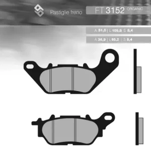 Brenta klocki hamulcowe KH464 Yamaha YBR 125 06-15 przód Dostępne od ręki