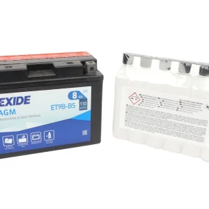 Bezpieczna płatność Akumulator exide yt9b-bs / et9b-bs 8ah