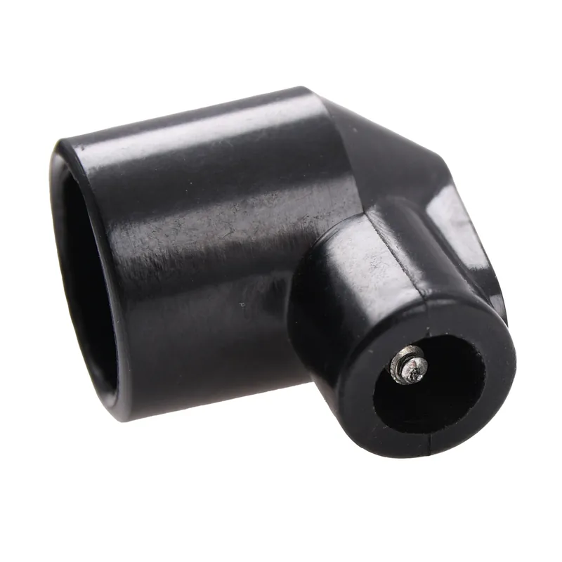 Wysoka jakość Fajka świecy zapłonowej bakelit czarna 90 st. krótka 17mm