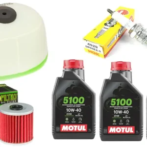 Filtr oleju powietrza świeca olej HF123 Motul 10w40 Kawasaki KLR 650 87-04r Tylko do końca tygodnia