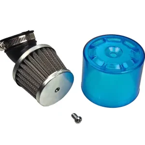 Filtr powietrza stożek chrom 35mm łamany z osłoną Hit cenowy