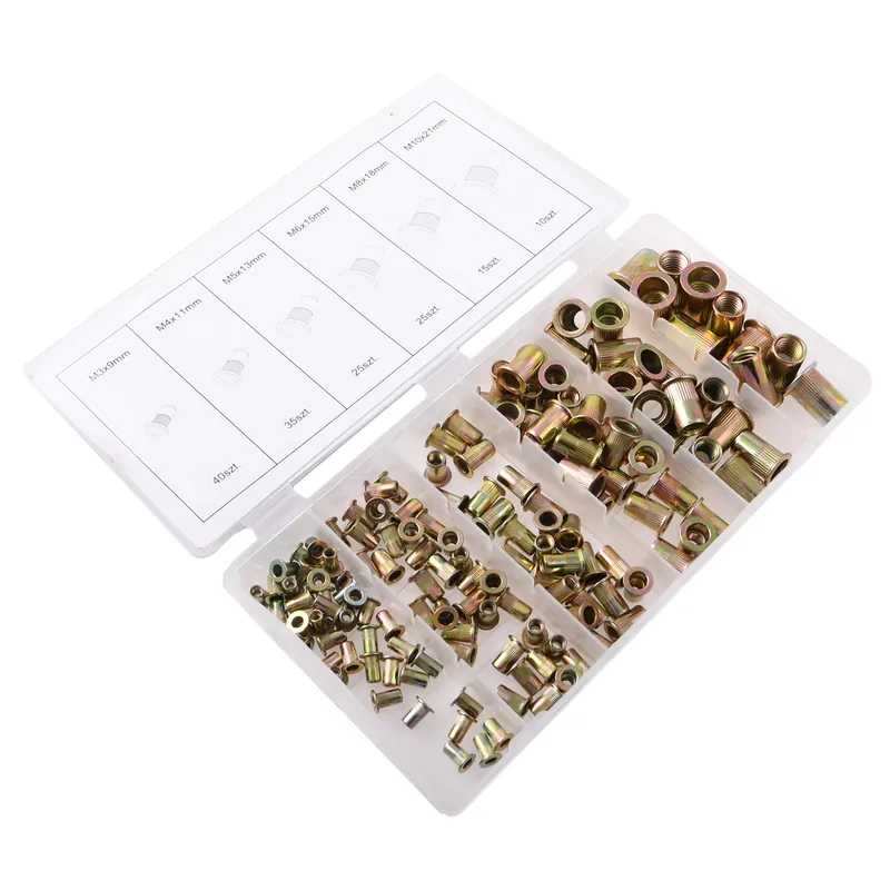 Zestaw nitonakrętek stalowych 150 sztuk Ograniczona ilość