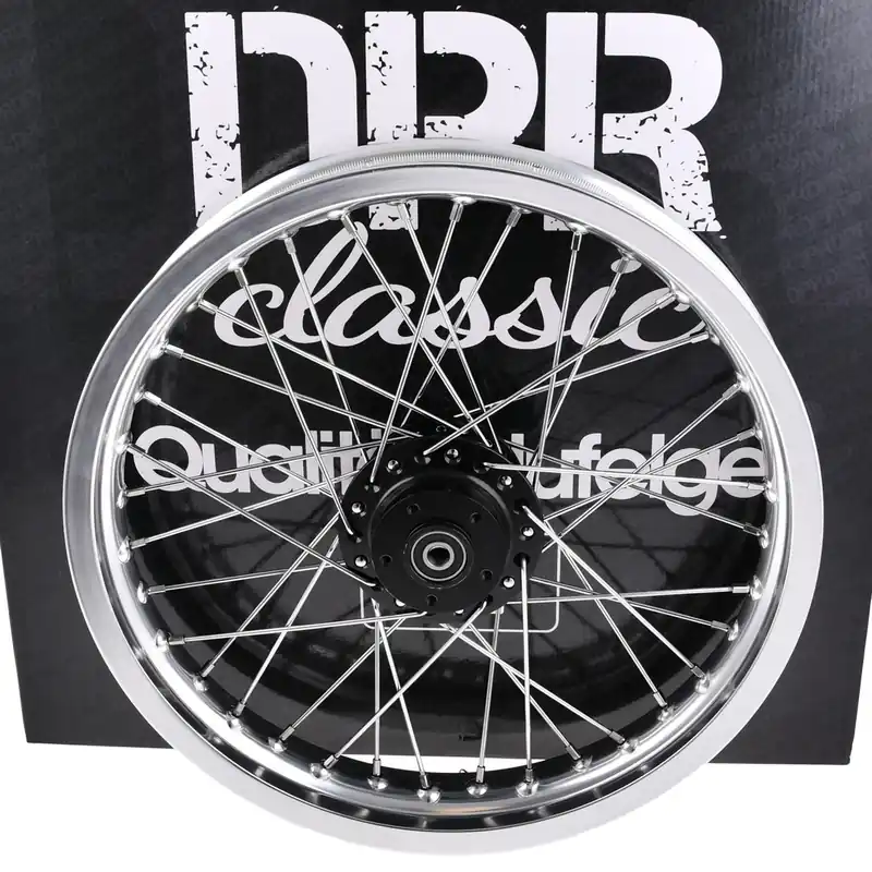 Koło jezdne 2,15x16 Simson S51 alu szprychy chrom DPR Wybór klientów