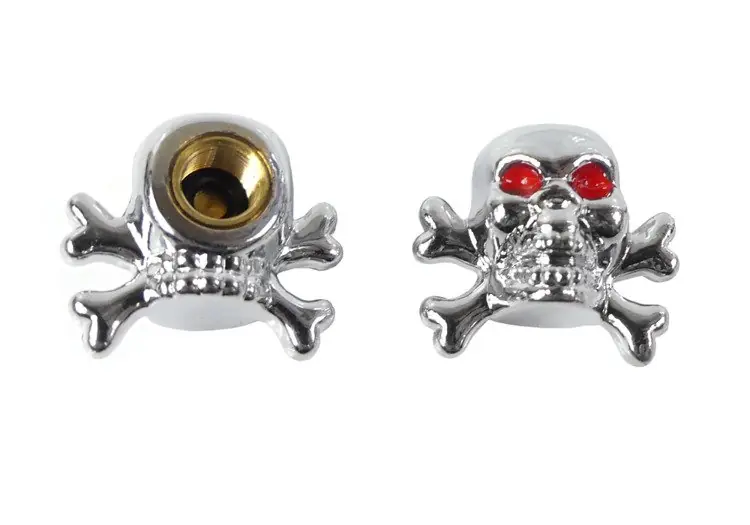 Nakrętka wentyla czaszka chrom chooper Kup online