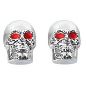 Hit cenowy Nakrętki na wentyle tuningchrom czaszki czerwone