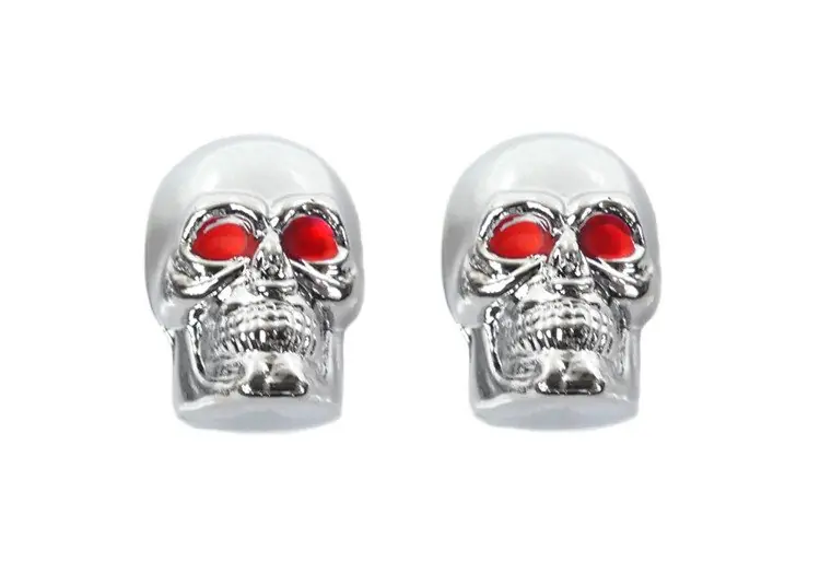 Hit cenowy Nakrętki na wentyle tuningchrom czaszki czerwone