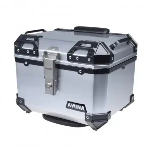 Dostępne od ręki Kufer centralny srebrny Awina 35l 40x36x32,5cm skuter motorower motocykl
