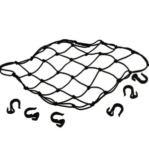 Siatka bagażowa czarna plastikowe zapięcia mocna Do wyczerpania zapasów