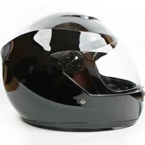 Kask na motor skuter motorower czarny połysk Promocja