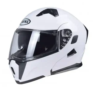 Nie przegap Kask szczękowy Awina JK906 biały z blendą homologacja ECE 22.06