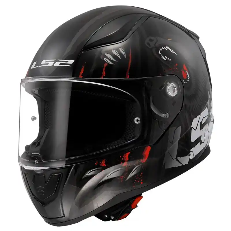 Wyjątkowa oferta Kask integralny LS2 FF353 RAPID II CLAW BLACK homologacja ECE 22.06