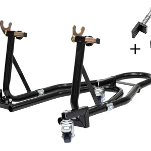 Sprawdź teraz Podnośnik Motocyklowy Serwisowy Jezdny stojak motocyklowy na tył czarny