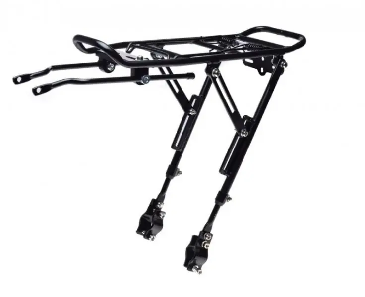 Bagażnik tył aluminiowy rowerowy do tarcz czarny Super okazja