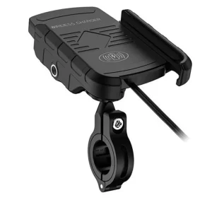 Uchwyt na motor z ładowarką indukcyjną do telefonu Hit cenowy