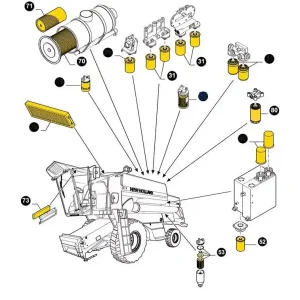 Tani Wkład Filtra 80437699 92059035 CNH